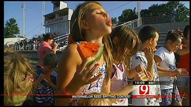 55th Annual World Watermelon Seed Spitting Contest Held In Pauls Valley