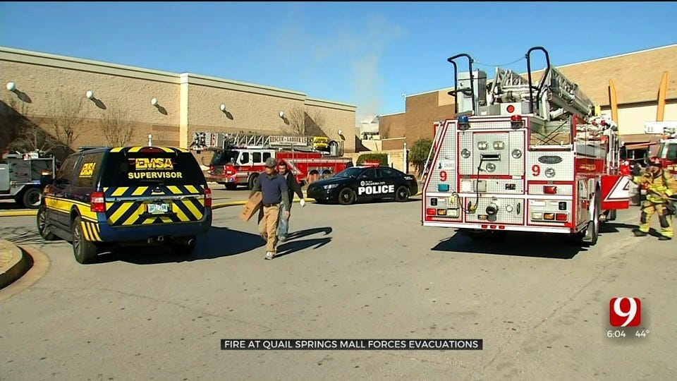 Fire At Quail Springs Mall Forces Evacuation Of Shoppers, Workers