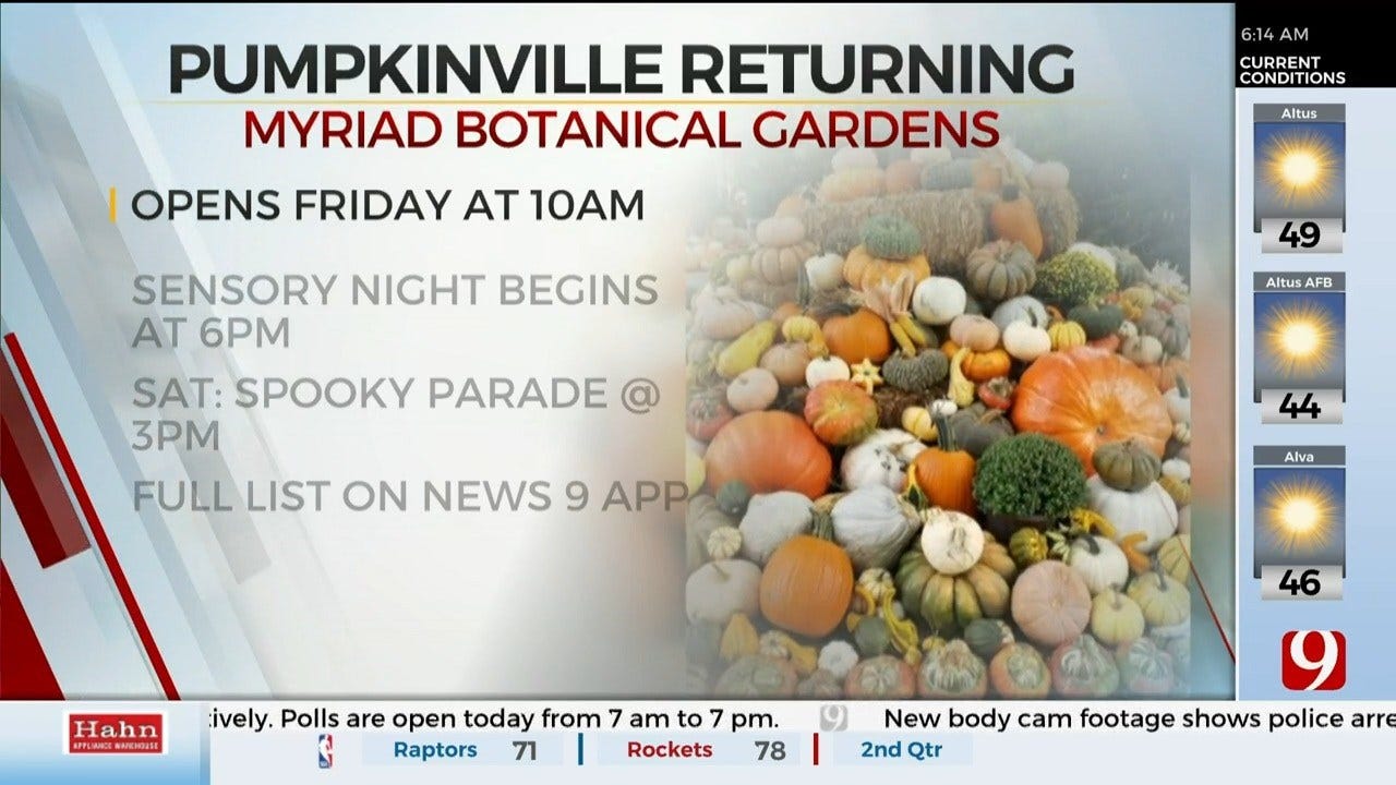 Pumpkinville At The Myriad Botanical Gardens Fall Events