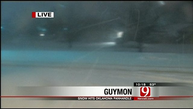 Winter Storm Brings Heavy Snow To Oklahoma Panhandle