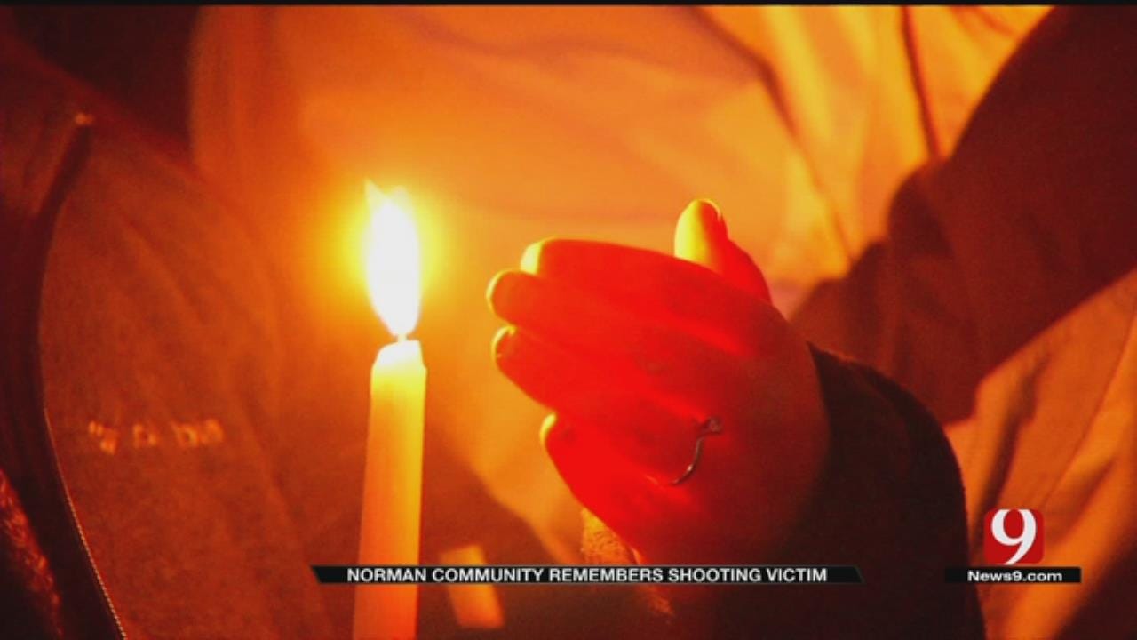 Candlelight Vigil Held For Norman Homicide Victim