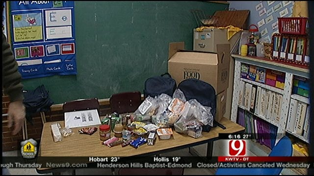 Backpacks Filled With Food Feed Hungry Students On Snow Days