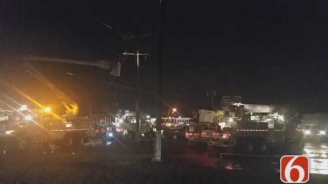 Dave Davis Says East Tulsa Crash Damages Power Pole, Gas Meter