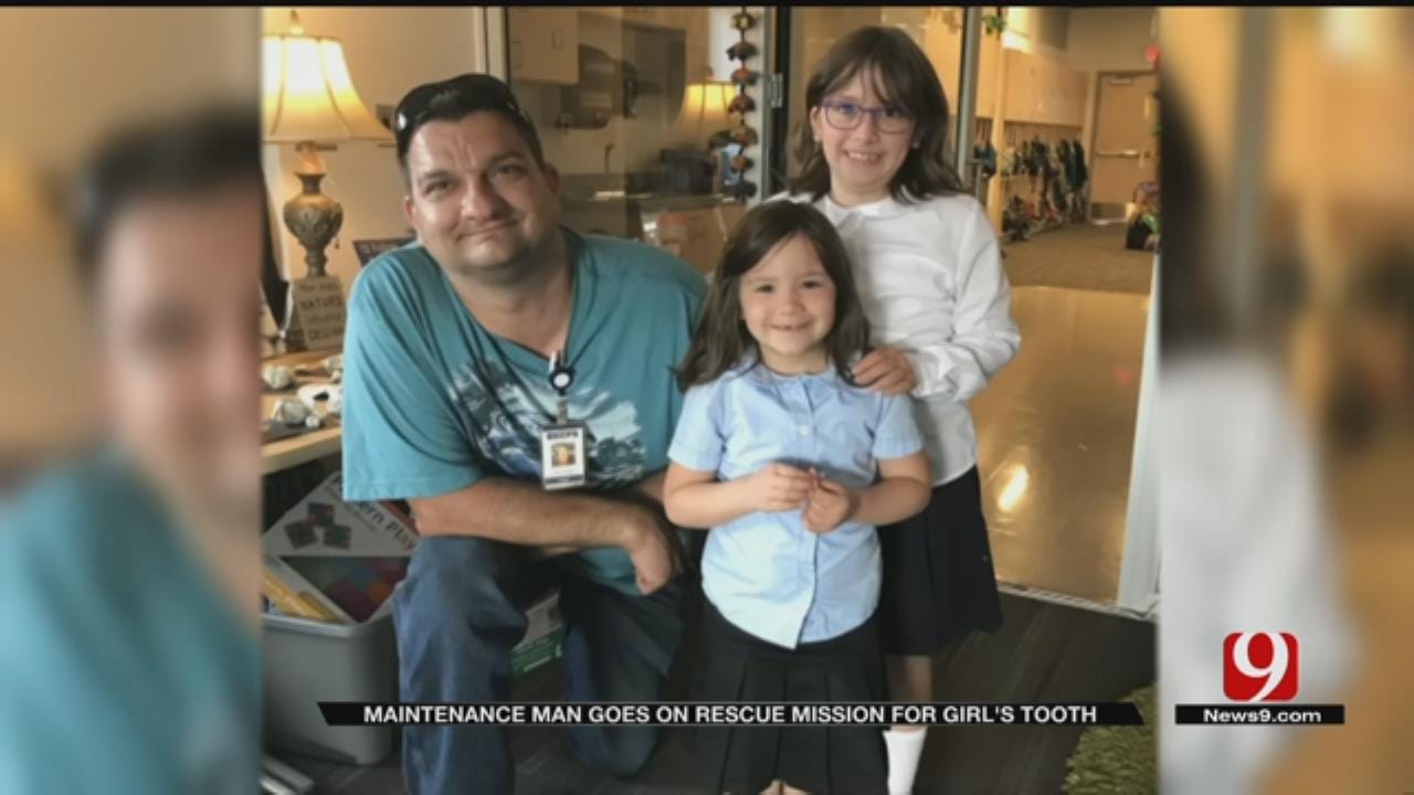 OKCPS Maintenance Man Rescues Lost Tooth For Distraught Student