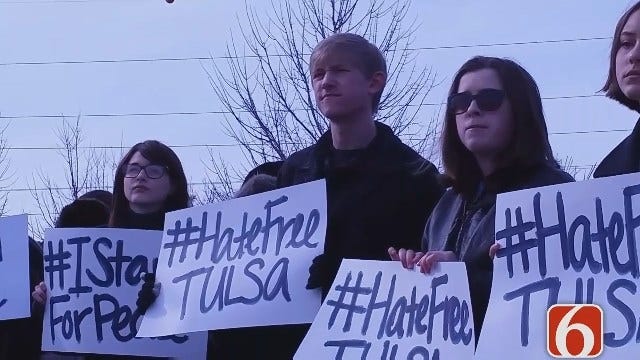 WEB EXTRA: Group Gathers In Tulsa To Urge Peace, Not Islamophobia