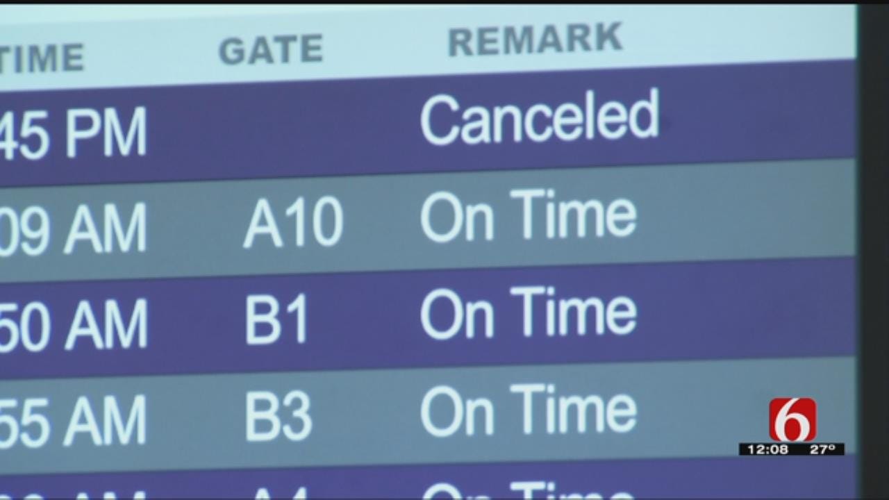 Winter Weather Causes Some Delays At Tulsa Airport