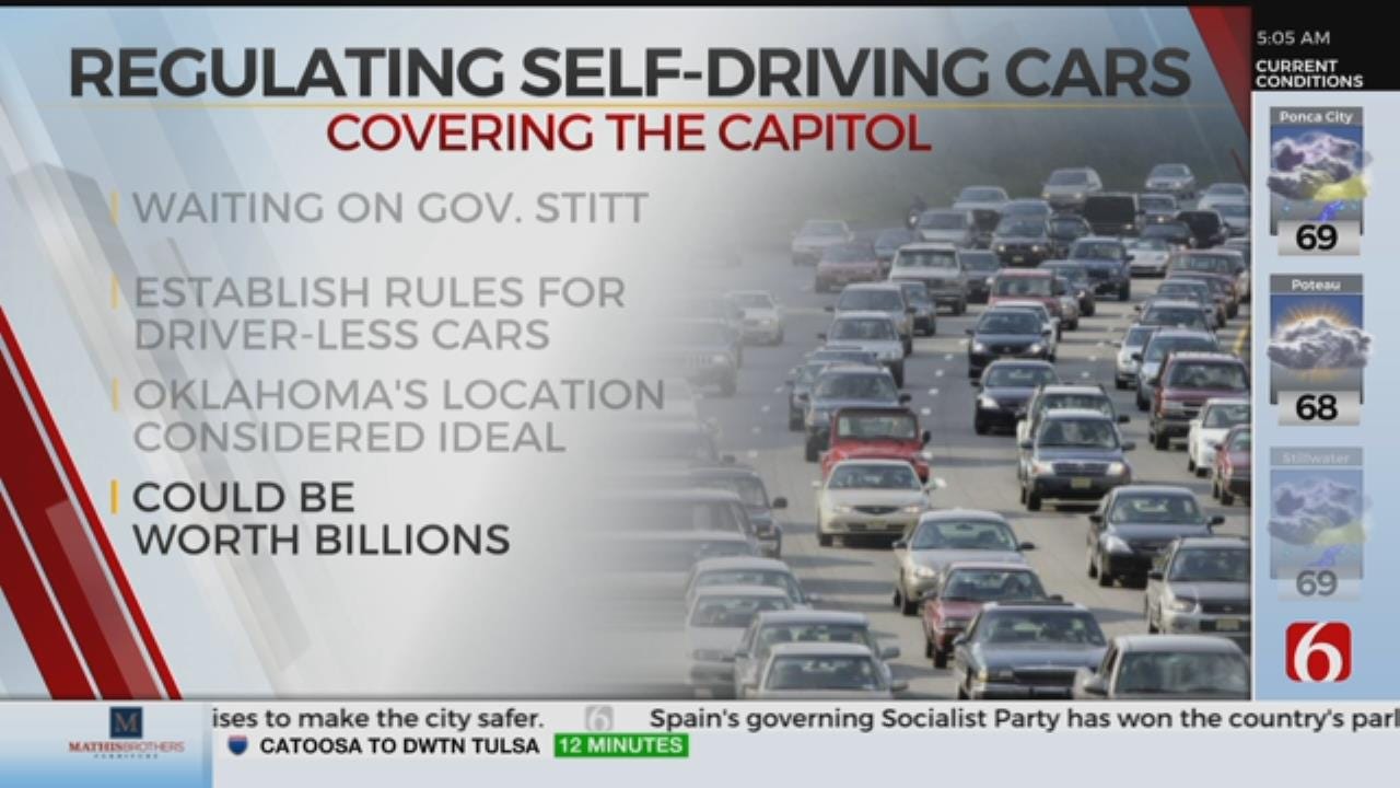 Bill Regulating Self-Driving Cars Awaits Governor's Signature