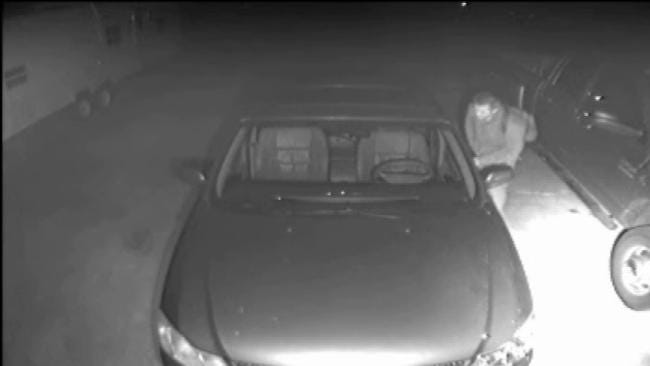 Suspected Broken Arrow Car Burglar Caught On Tape