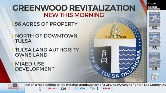 City of Tulsa Hopes to Revitalize North Greenwood Area