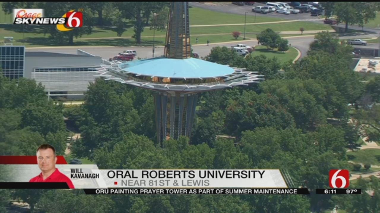 Osage SkyNews 6 HD Flies Over Tulsa's ORU Campus