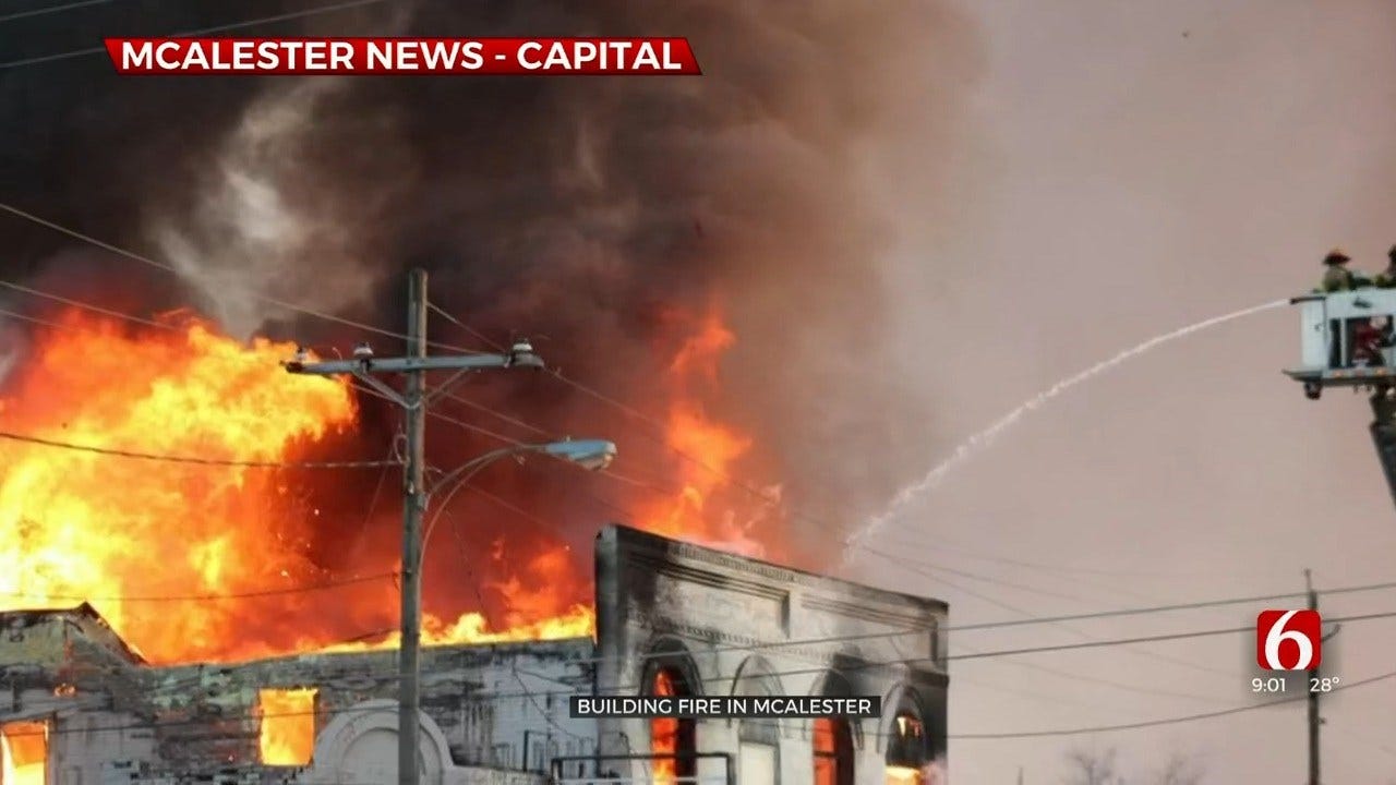 Firefighters Respond To Fire In Downtown McAlester
