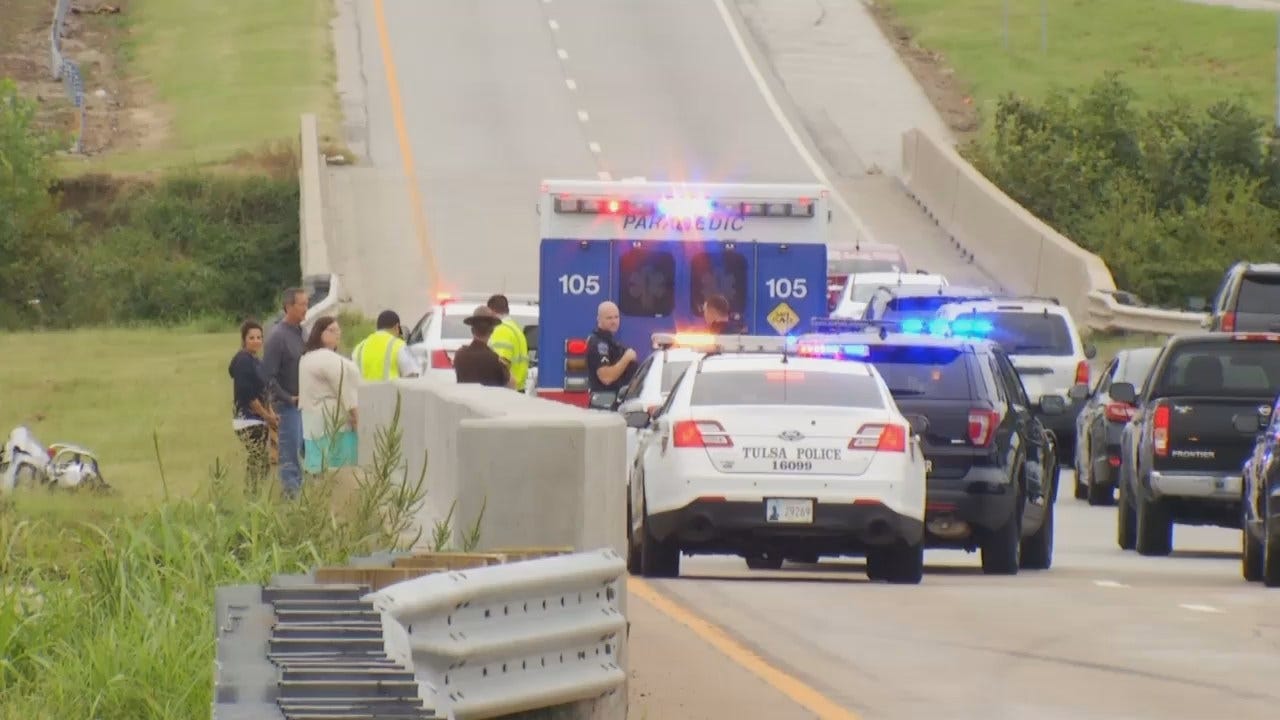 Motorcycle Rider Dies In Tulsa Highway Crash