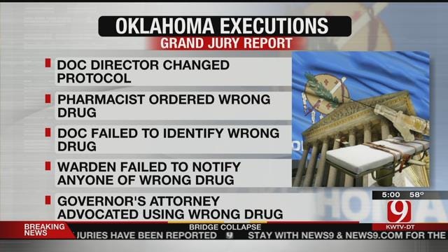 Grand Jury Investigating Oklahoma Executions Delivers Report