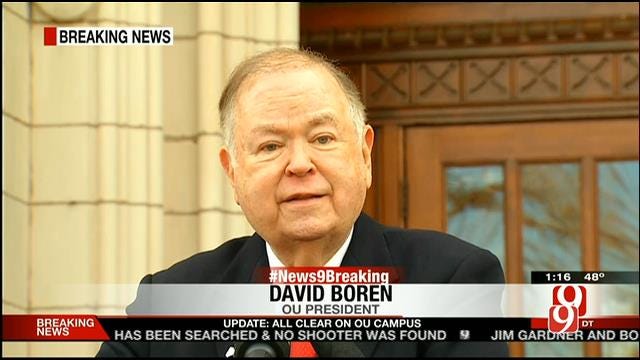 President Boren Addresses OU Students And Faculty