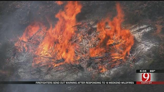 OKC Fire Department Fights 24 Grass Fires In Two Days