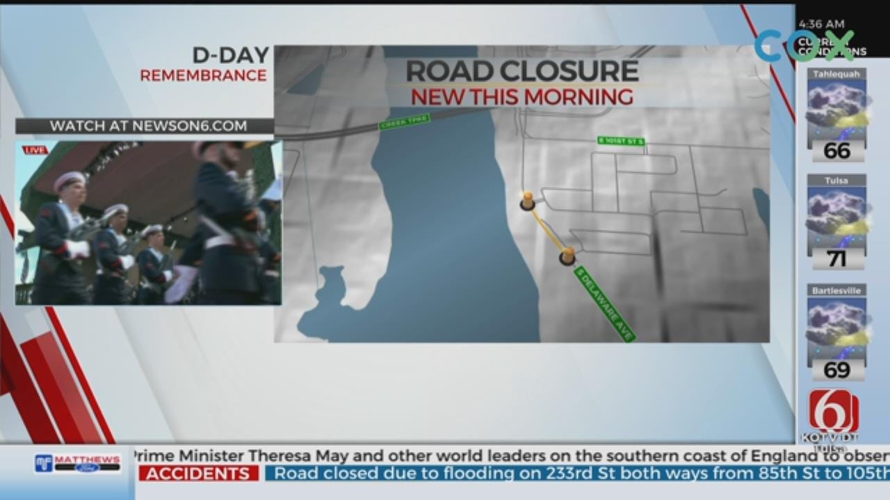 Part Of Delaware Closed Due To Depression In Road