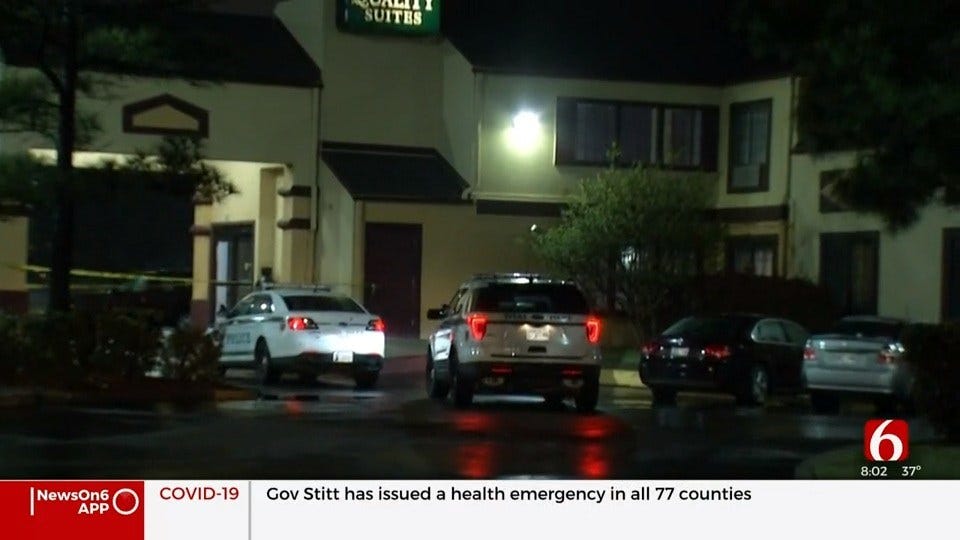UPDATE: Police Investigate After 1 Shot Near Tulsa Hotel