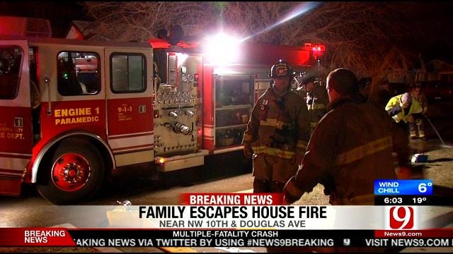 OKC Police Officer Alerts Couple To House Fire