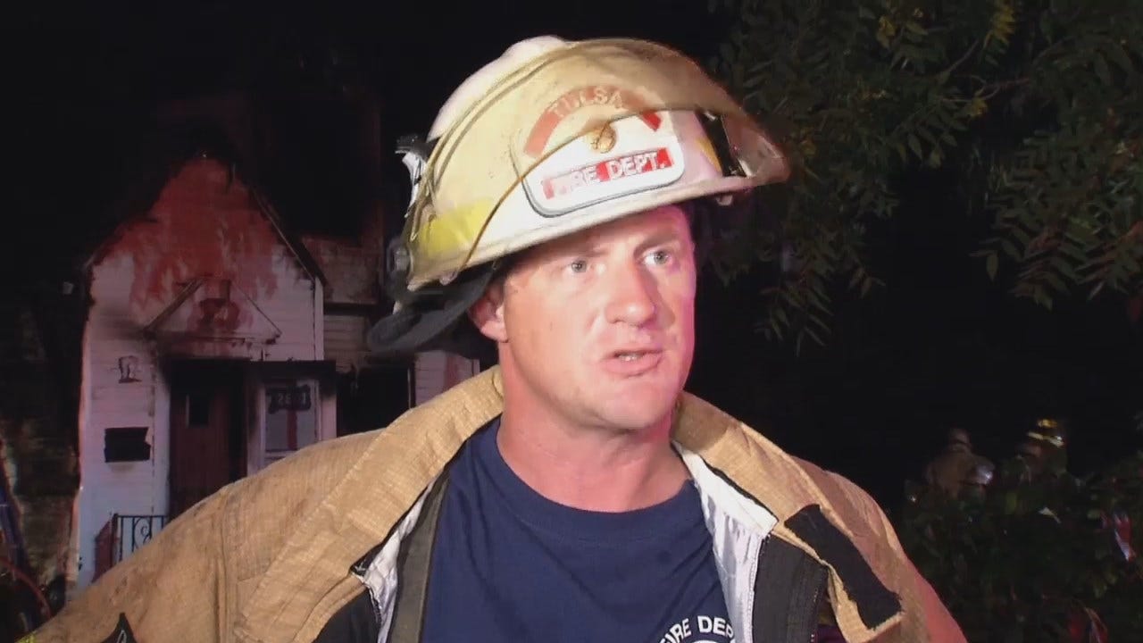 WEB EXTRA: Tulsa District Fire Chief Nate Morgans Talks About The Fire