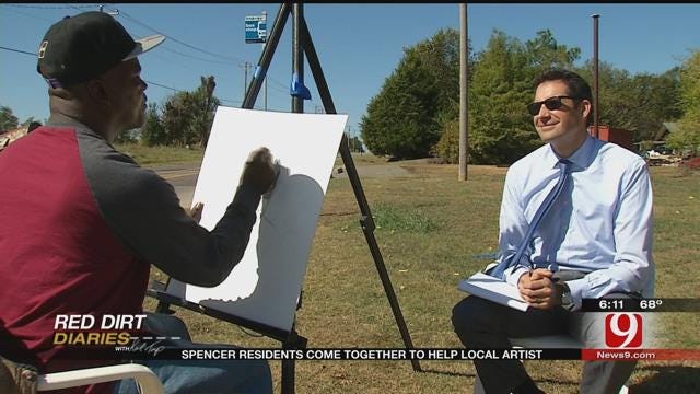 Red Dirt Diaries: Spencer Resident's Come Together To Help Local Artist
