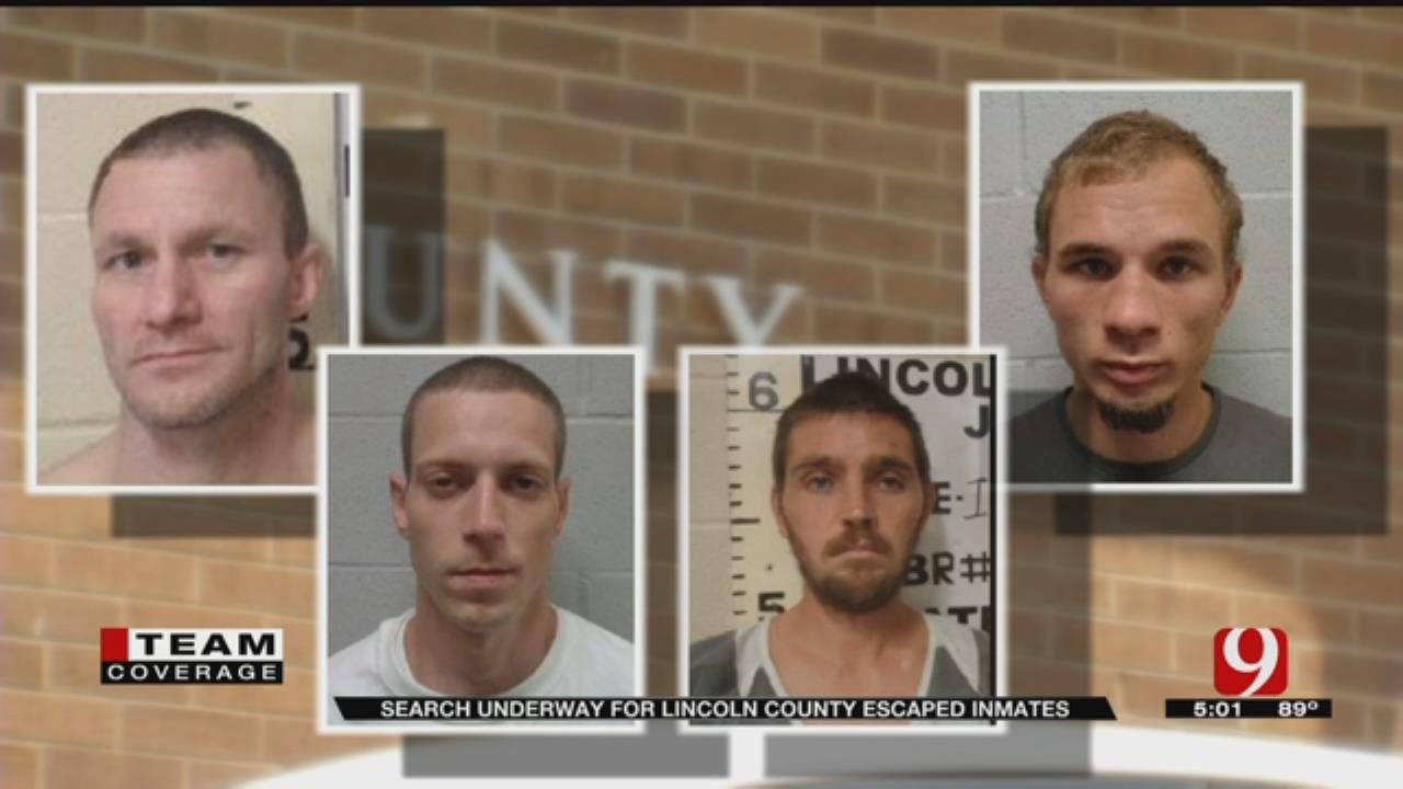 4 Lincoln County Jail Escapees Remain At Large Monday Evening