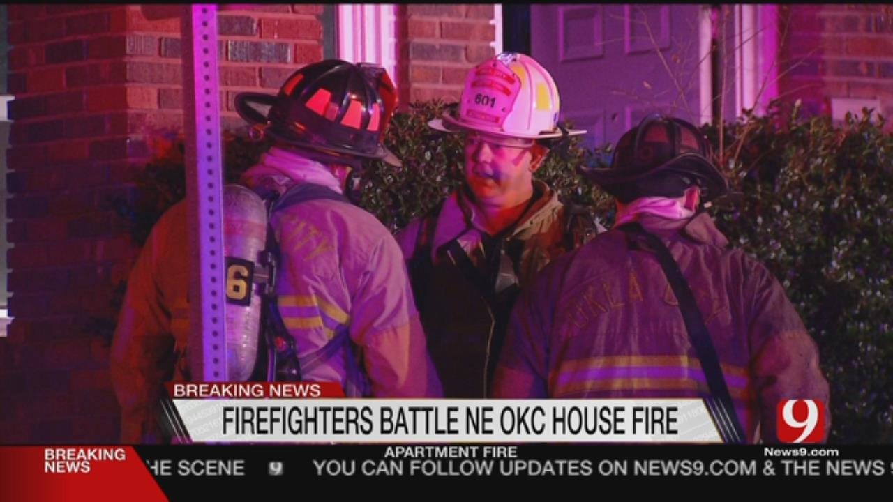 Crews Battled Duplex Blaze In NE OKC Overnight