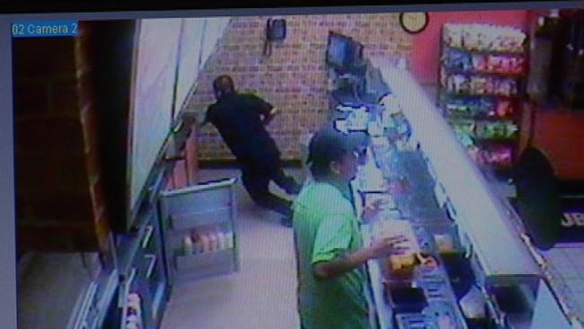 WEB EXTRA: Surveillance Video From Tulsa Subway Robbery