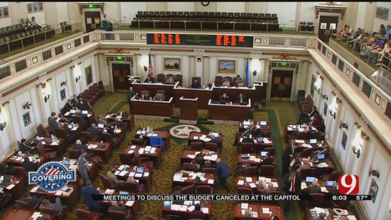 Meetings To Discuss Budget Canceled At The Capitol