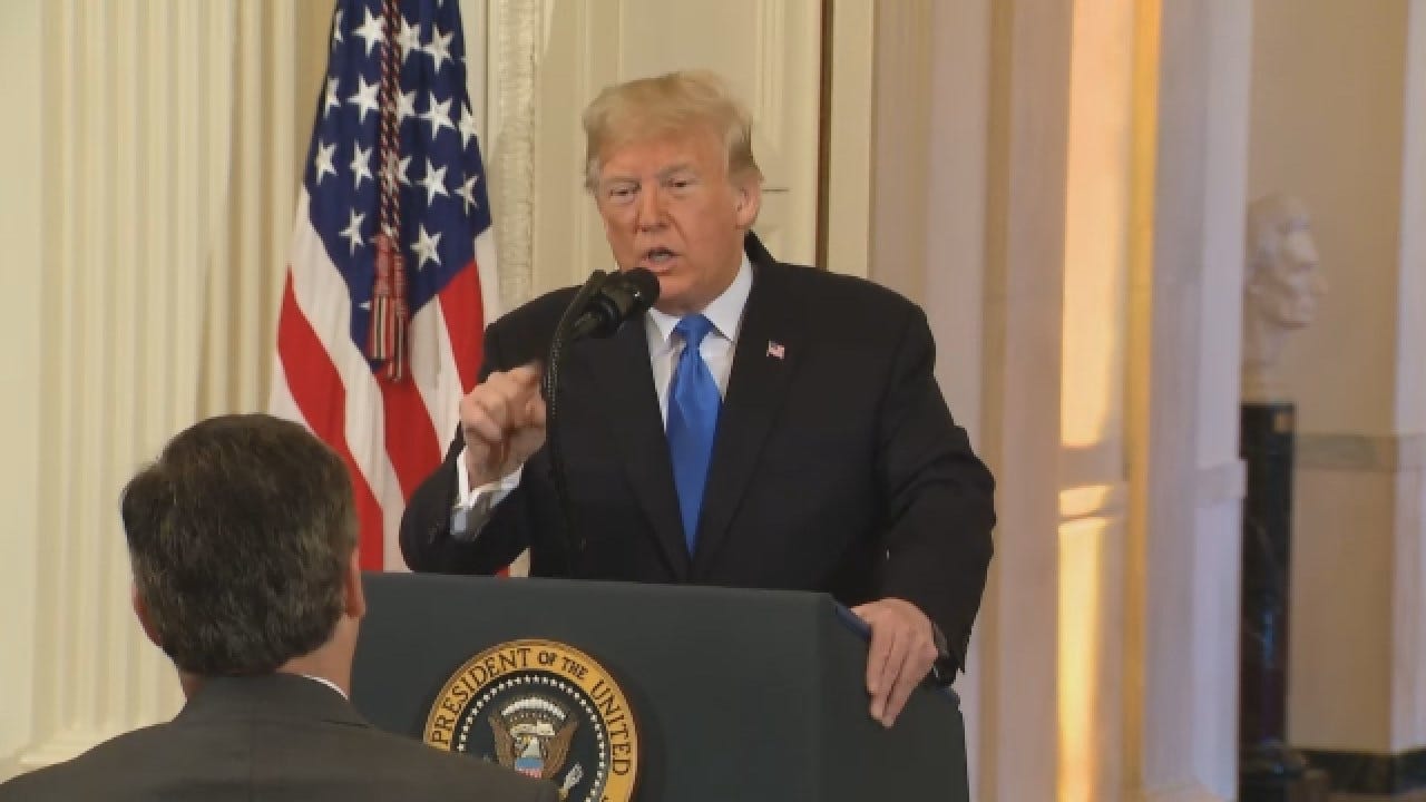 President Trump Gets Into Heated Argument With Reporter During News Conference