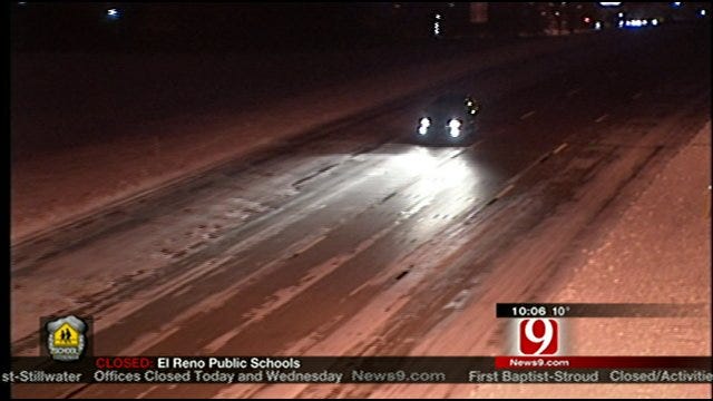 Roads, Including Snow Routes Remain Slick And Hazardous