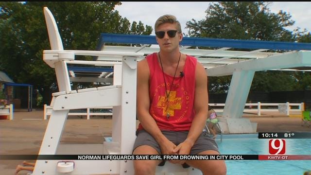 Lifeguards Save Norman Girl's Life