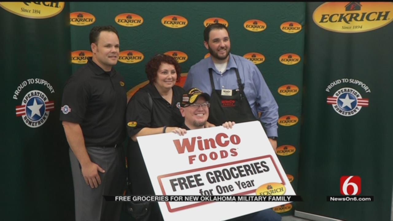 Disabled Vet, Wife New To Oklahoma Get Free Groceries For Year
