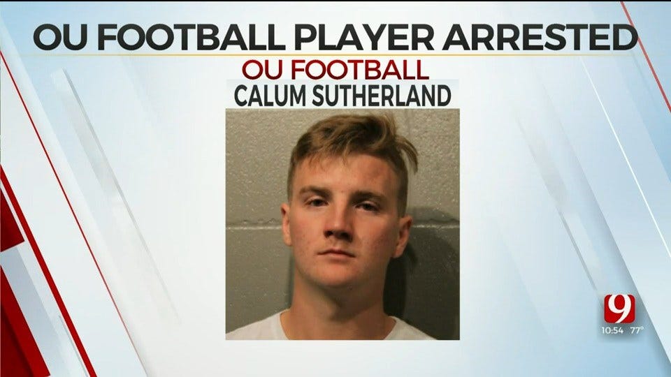 OU Football Player Calum Sutherland Arrested