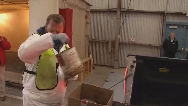 WEB EXTRA: Video Inside Tulsa's New Household Pollutant Collection Facility