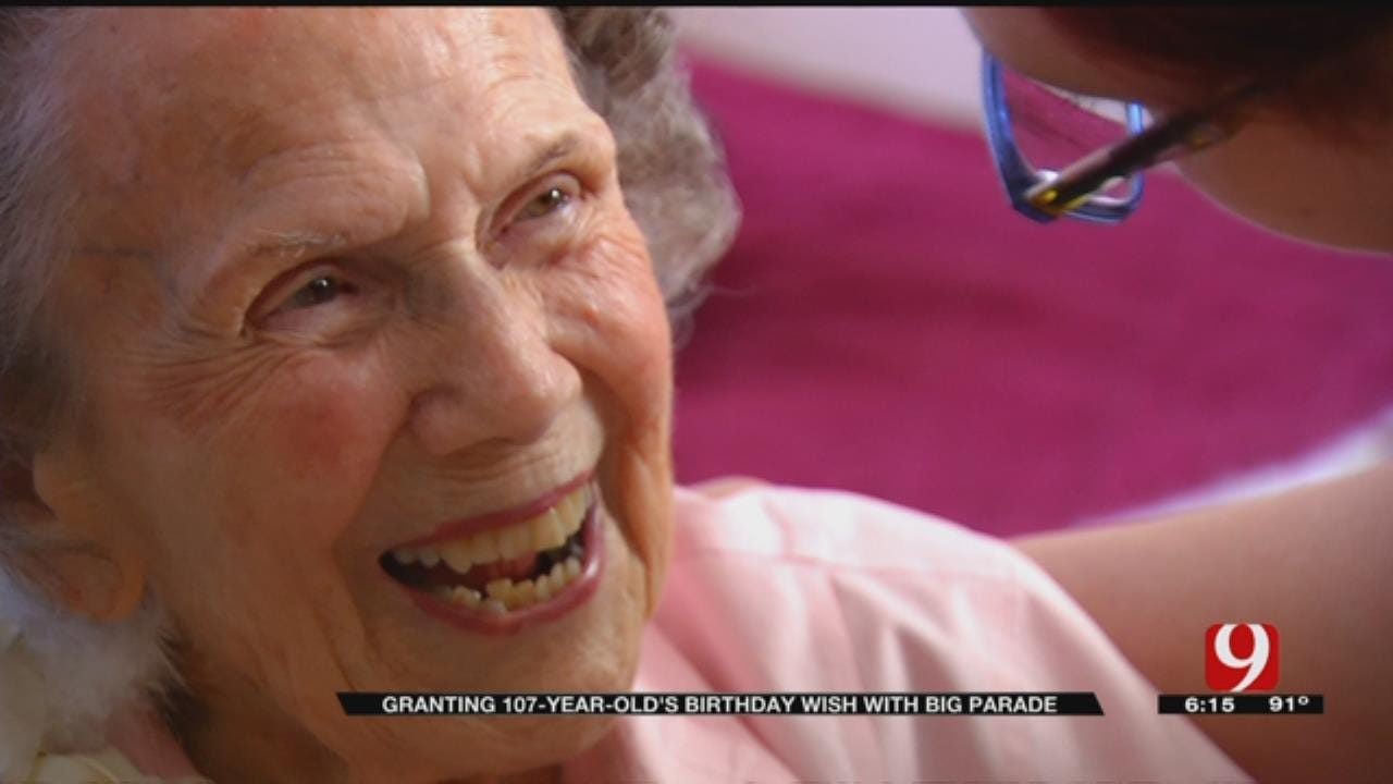 Stillwater Throws Parade To Celebrate Woman's 107th Birthday
