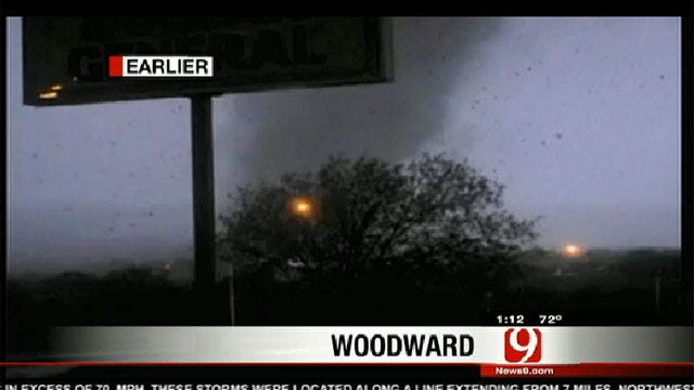 News 9 Storm Tracker Marty Logan Covers Woodward Tornado