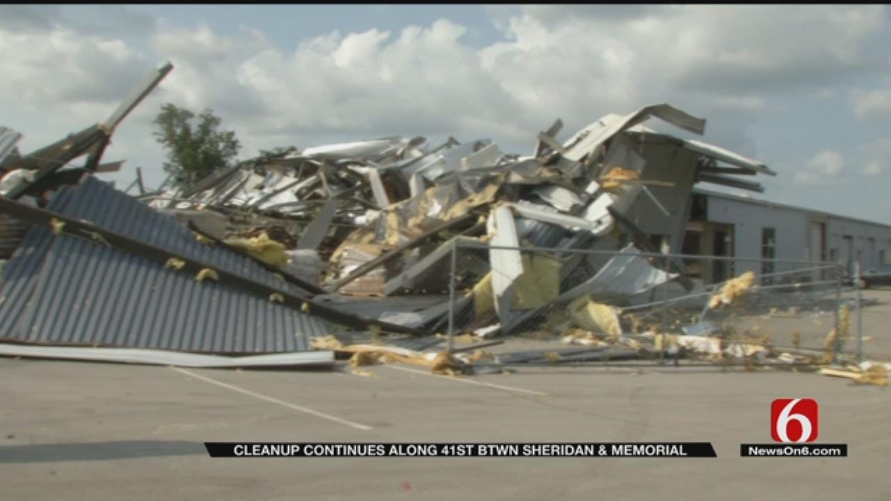 Tulsa Companies Continue Clean Up Efforts After EF2 Tornado