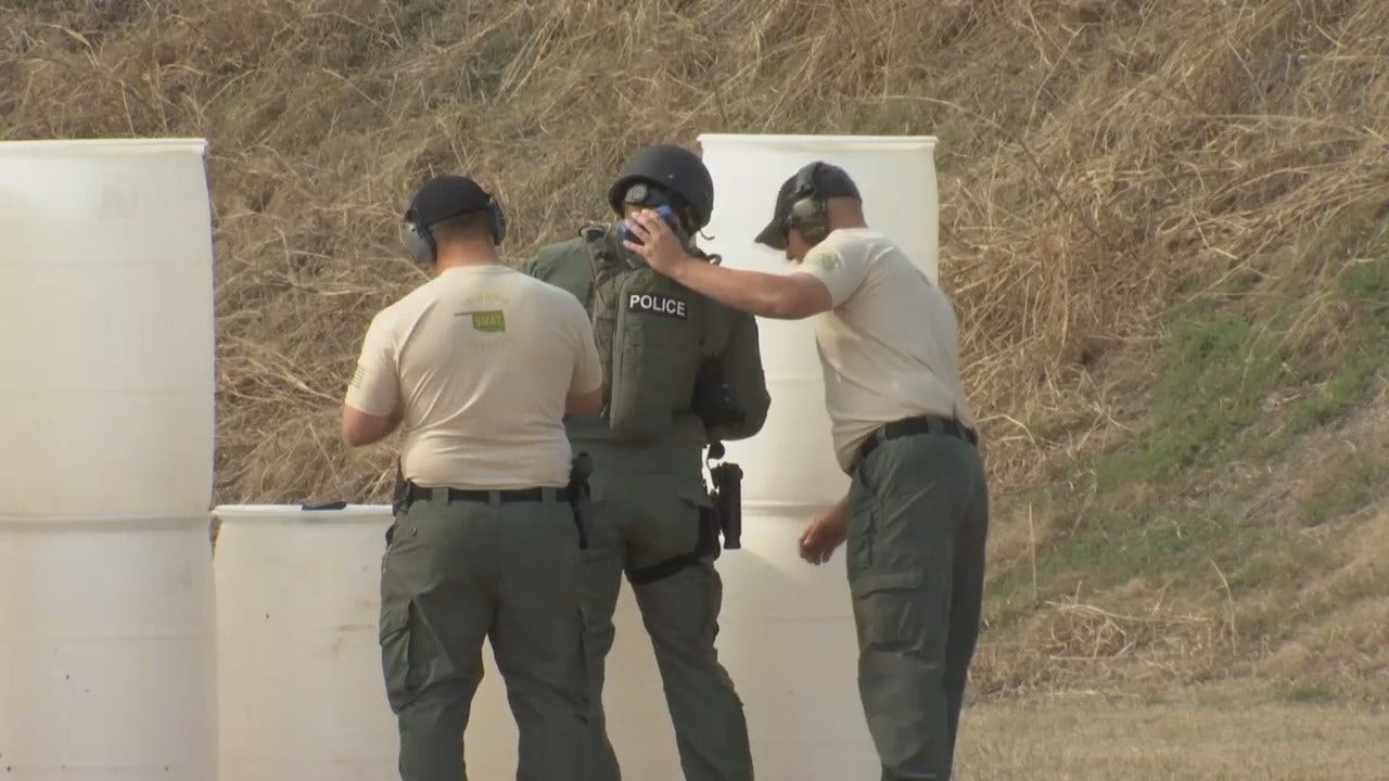 WEB EXTRA: Oklahoma Police Departments Hold SWAT Competition In Tulsa