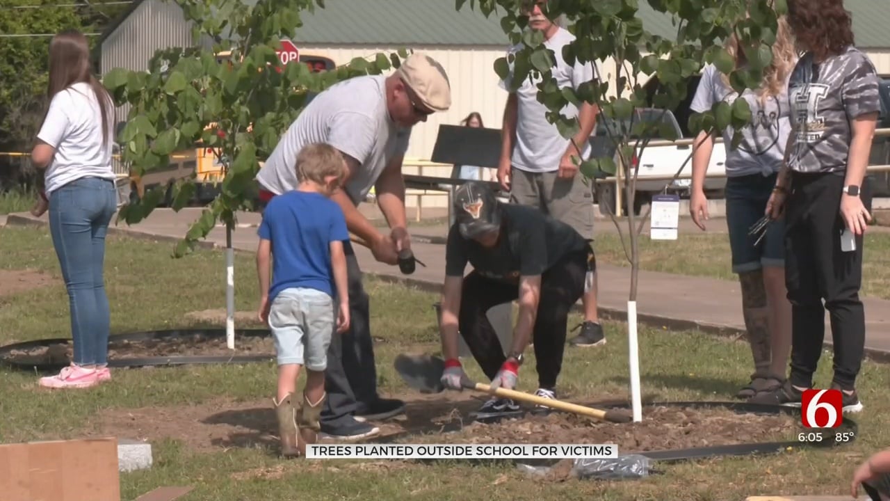 'All The Kids Will Live On': Trees Planted At School In Memory Of Henryetta Murder Victims