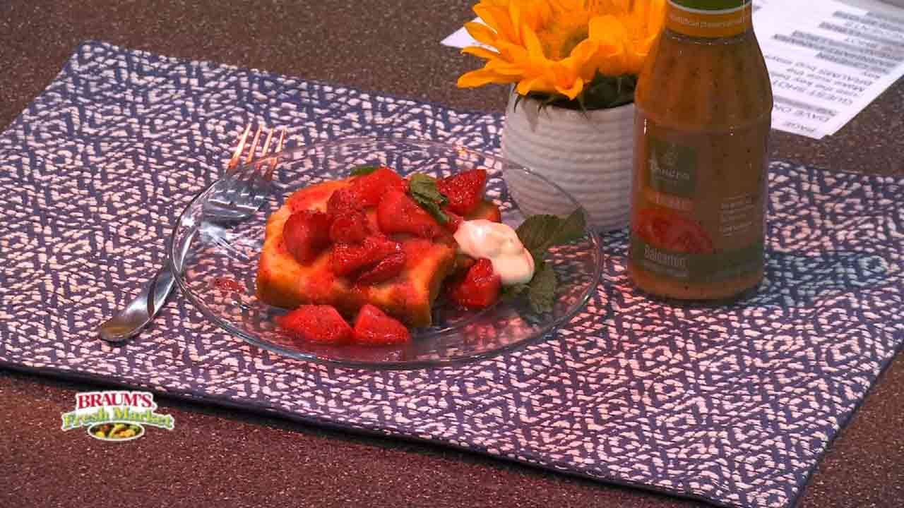 Balsamic Roasted Strawberry Shortcake