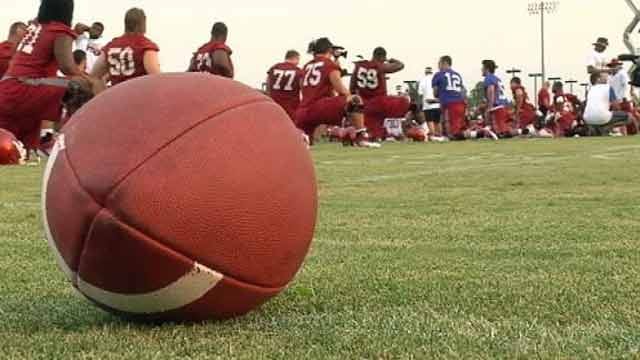 First OU Football Practice