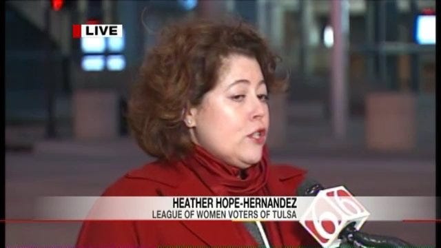 WEB EXTRA: Heather Hope Hernandez, President, Tulsa League of Women Voters Talks About Proposition Vote