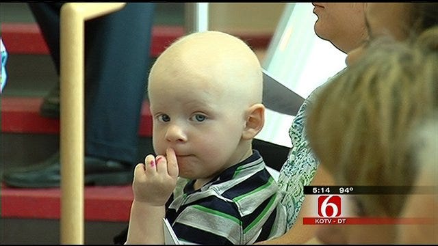 Child Cancer Patients Leave Their Mark In Tulsa