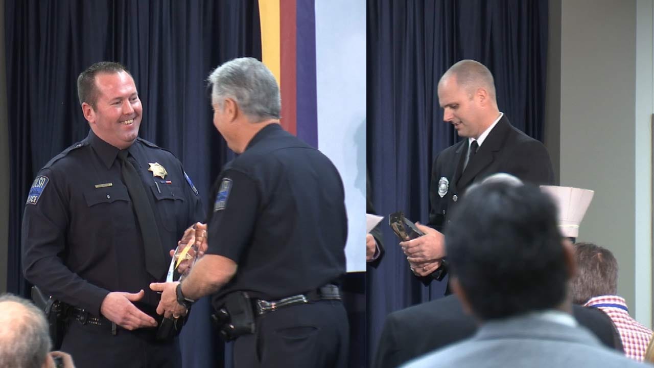 Tulsa Rotary Club Honors 2017 Police Officer, Firefighter Of The Year