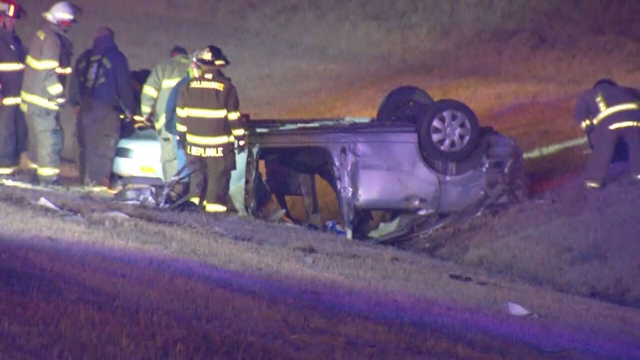 Police Chase Spanning 3 Counties Ends With Rollover Crash