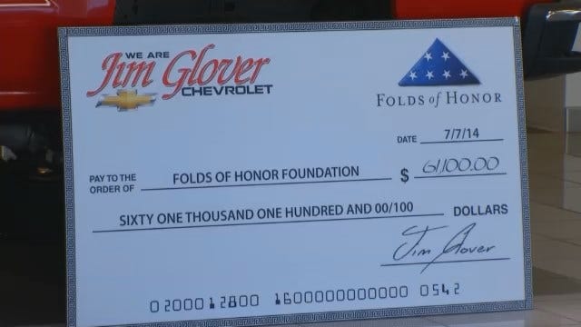 Tulsa Car Dealership Donates $61,000 To Folds Of Honor Foundation