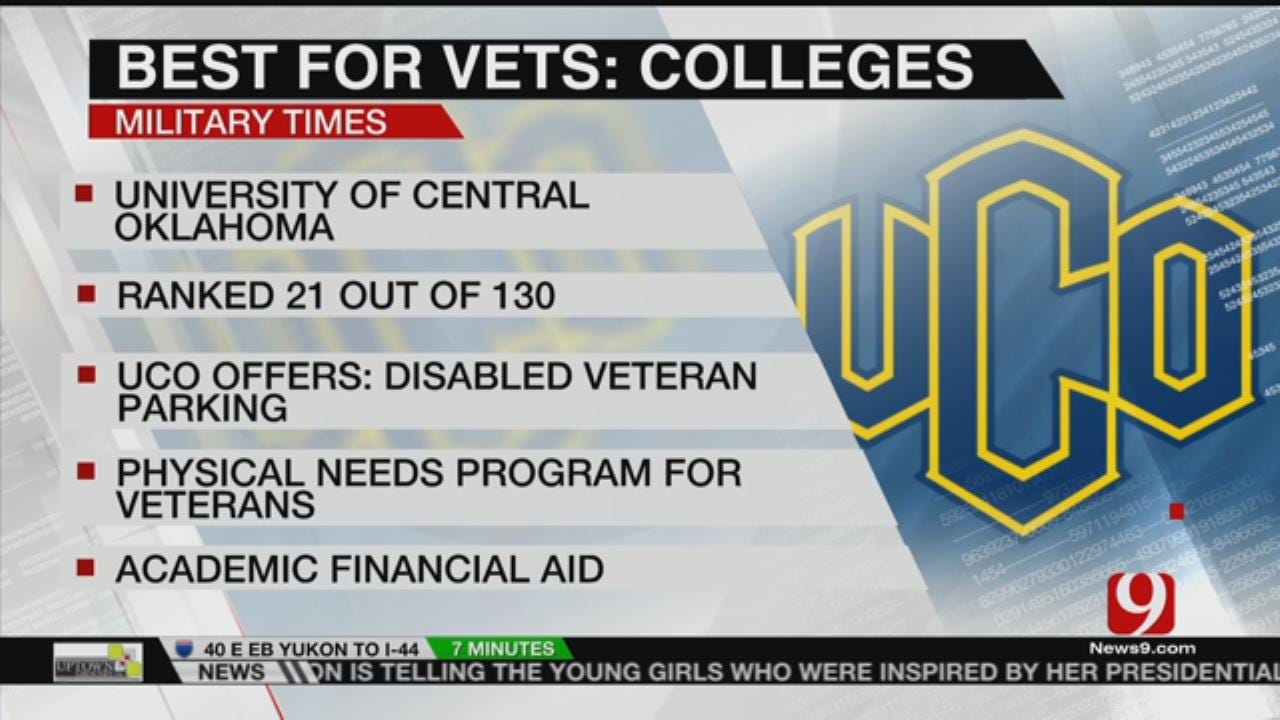 UCO Earns Top Marks On Best Schools For Vets List