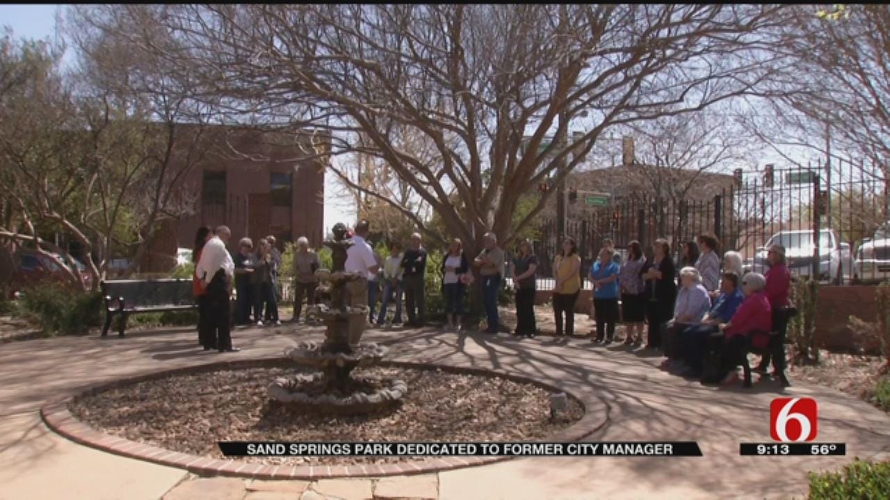 New Park In Sand Springs Dedicated To Former City Manager