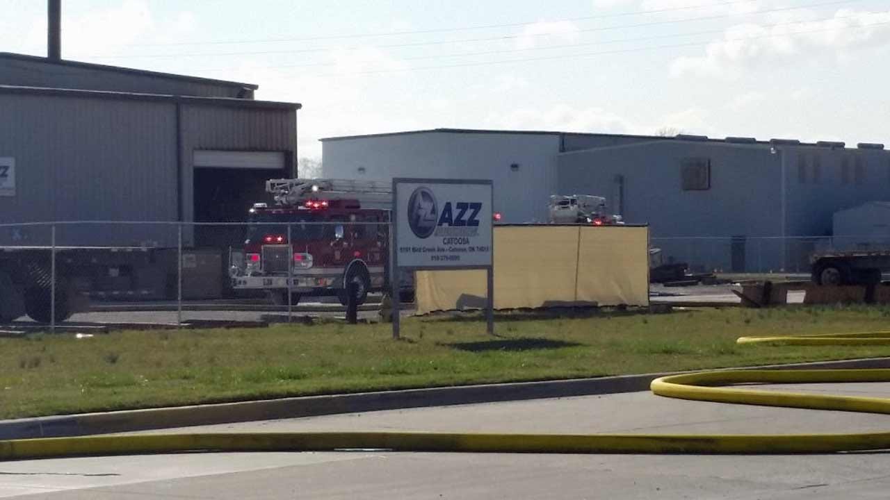 Tony Russell Reports On Fire At Port Of Catoosa