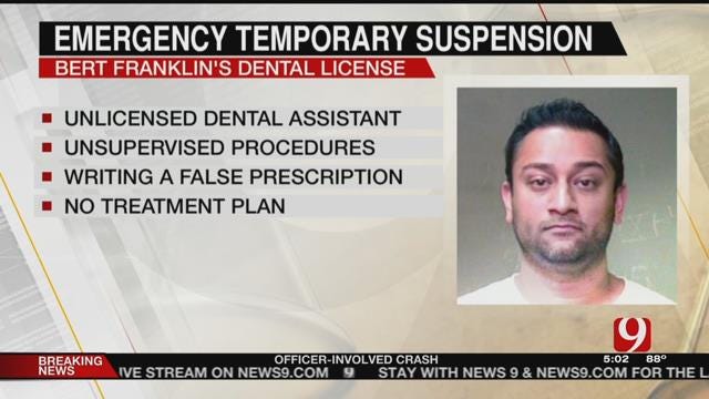 Board Of Dentistry Votes To Temporarily Suspend Bert Franklin's Dental License